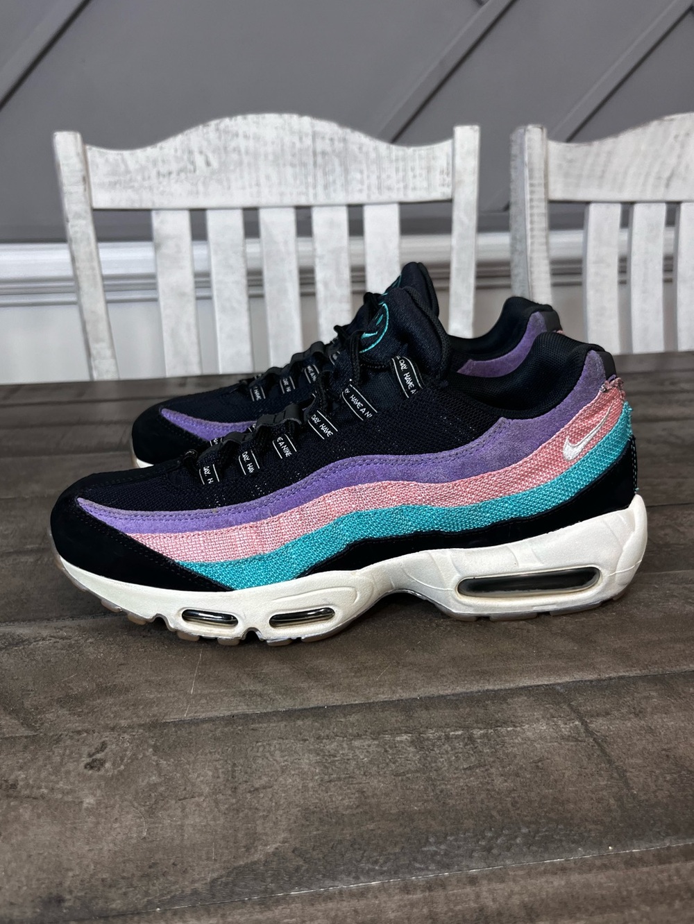 Nike Air Max 95 Have A Nike Day Black Purple Teal Men's Size 9